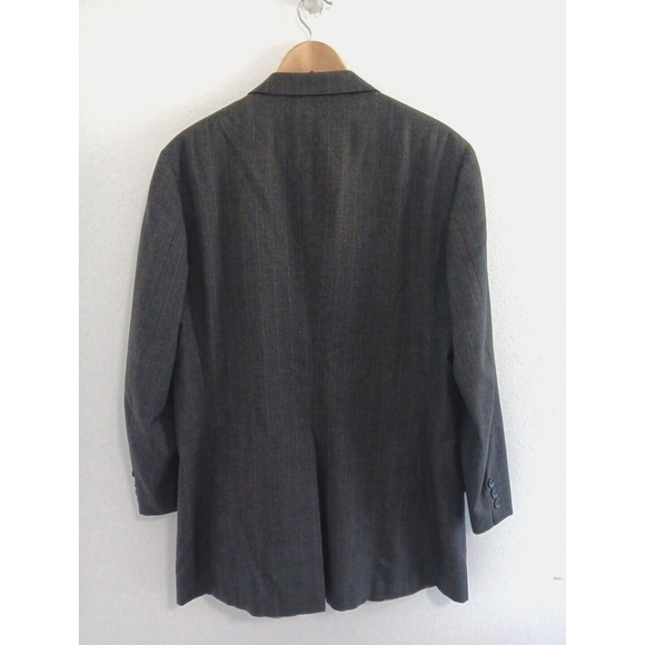 Ralph‎ Lauren Nordstrom Chaps Sports Coat Mens 42 Dark Gray Wool Blazer Preppy - Picture 4 of 11